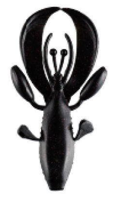 画像1: ヒラヒラタコクロウ４インチ　＃Ｔ05タコブラック